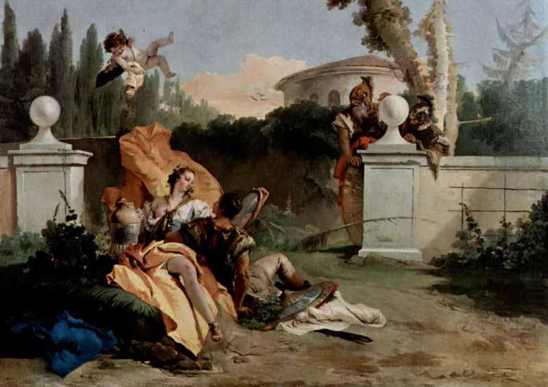 Rinaldo und Armida werden von Ubaldo und Carlo uberrascht, Giovanni Battista Tiepolo